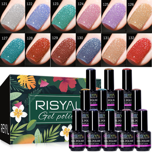 RISYAL 15ml Gel Nail Polish Set ( 12 Color /9D Cat Eye Series) - 我的商店