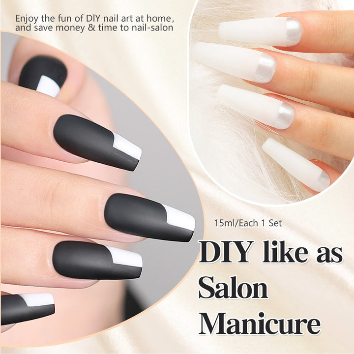 RISYAL 15ml Gel Nail Polish Set ( 12 Color /Black and White Series) - 我的商店