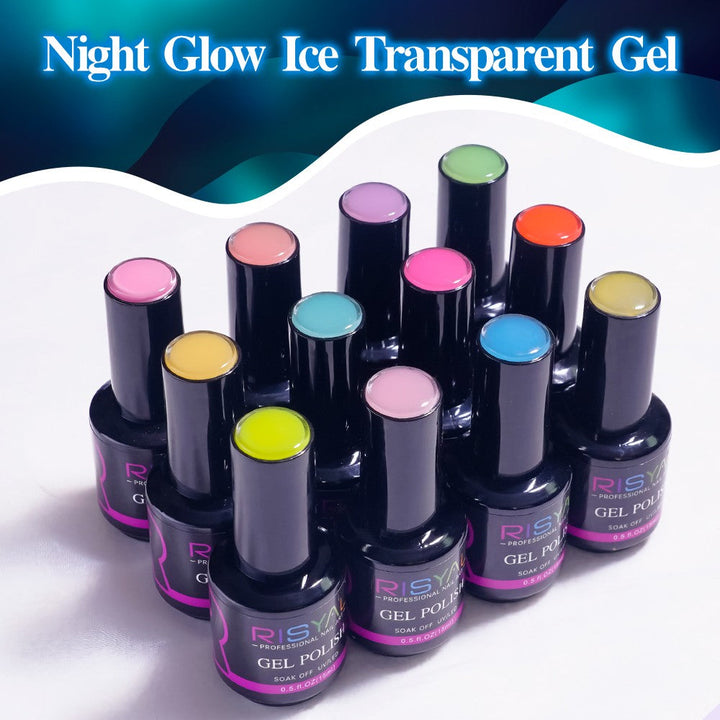 RISYAL 15ml Gel Nail Polish Set ( 12 Color /Luminous series) - 我的商店