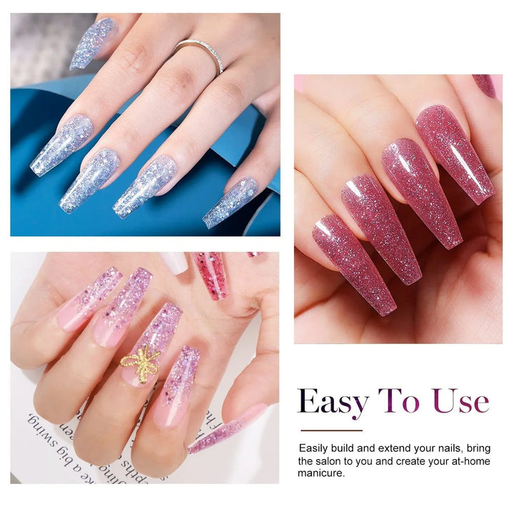 RISYAL 15ml Poly Gel Set (12 Color Sequin series-RL22597 ) - 我的商店