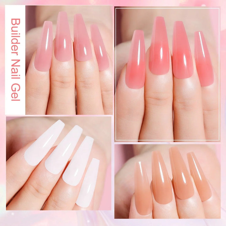 RISYAL 15ml Poly Gel Set (12 PCS Solid color series-RL22597 ) - 我的商店