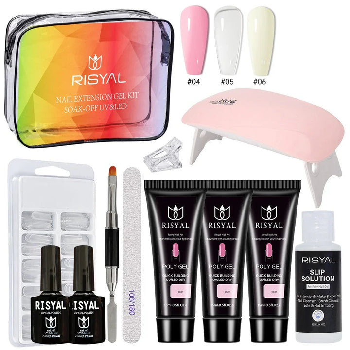RISYAL 15ml Poly Gel 3 Colors Nail Kit - RISYAL