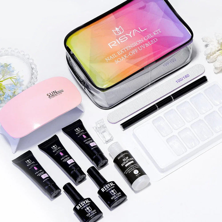 RISYAL 15ml Poly gel 3 colors nail kit (11Pcs/ RL2225-3) - 我的商店
