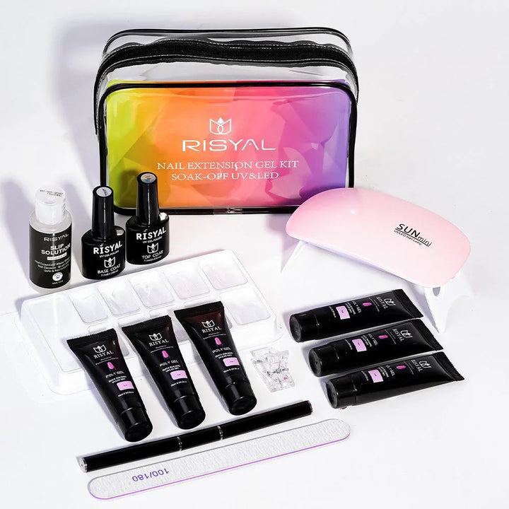 RISYAL 15ml Poly gel 6 colors nail kit (14Pcs/ RL2226-2) - 我的商店