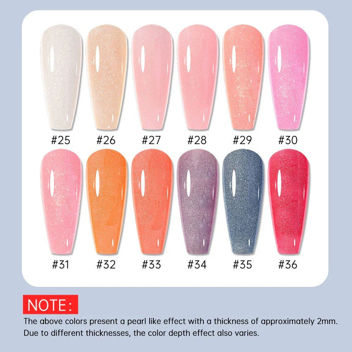RISYAL 30ml Poly Gel Set (12 Color Pearl series-RL2260) - 我的商店