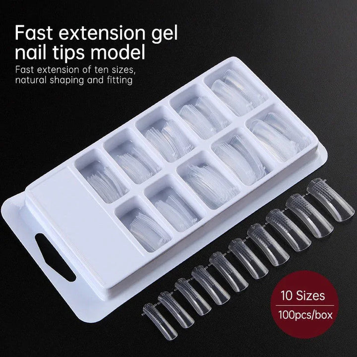 RISYAL Poly gel extended nail mold (boxed/100pcs- RL2234) - 我的商店