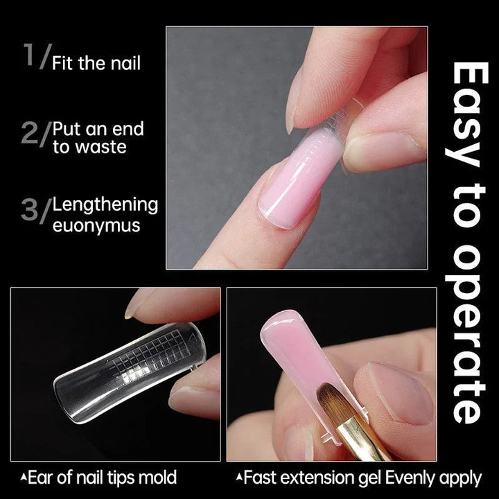 RISYAL Poly gel extended nail mold (boxed/100pcs- RL2234) - 我的商店