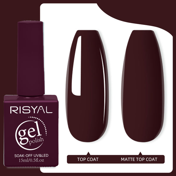 Risyal 0xblood Gel Nail Polish 15ML Nail Art Manicu Salon DIY Design at Home