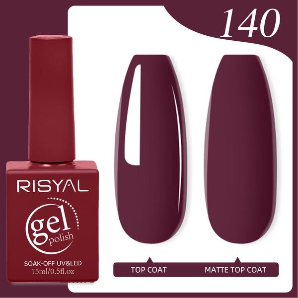 Risyal Claret Gel Nail Polish 15ML Nail Art Salon DIY Design at Home
