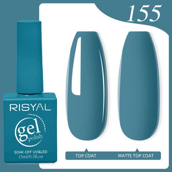 Risyal CadetBlue Gel Nail Polish 15ML Nail Art Manic Salon DIY Design at Home