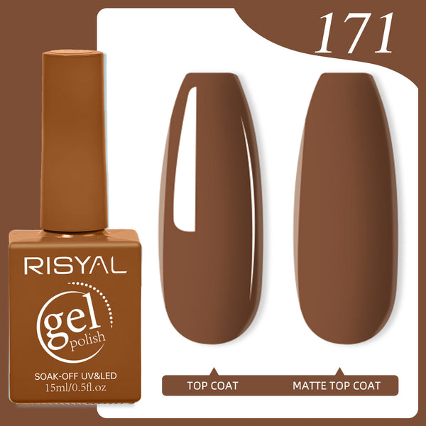 Risyal Copper Gel Nail Polish 15ML Nail Art Manicure Salon DIY Design at Home