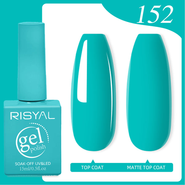 Risyal DarkTurquoise Gel Nail Polish 15ML Nail Art Salon DIY Design at Home