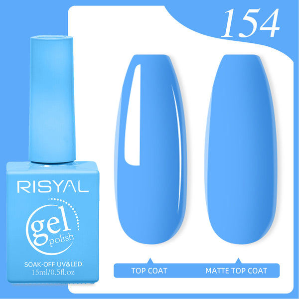Risyal DeepskyBlue Gel Nail Polish 15ML Nail Art Mar