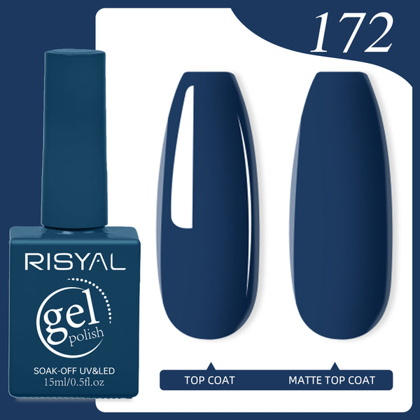 Risyal Dodgers blue Gel Nail Polish 15ML Nail Art Me Salon DIY Design at Home