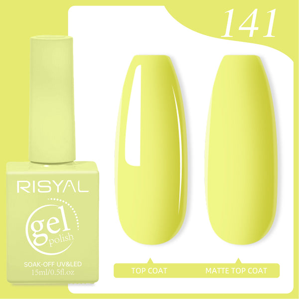 Risyal Golden Fizz Gel Nail Polish 15ML Nail Art Mar Salon DIY Design at Home