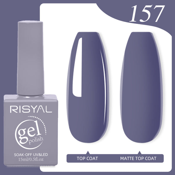 Risyal Grizzlies Blue Gel Nail Polish 15ML Nail Art Salon DIY Design at Home