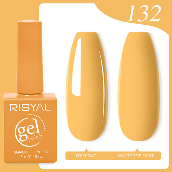 Risyal Lightning Yellow Gel Nail Polish 15ML Nail Art Salon DIY Design at Home