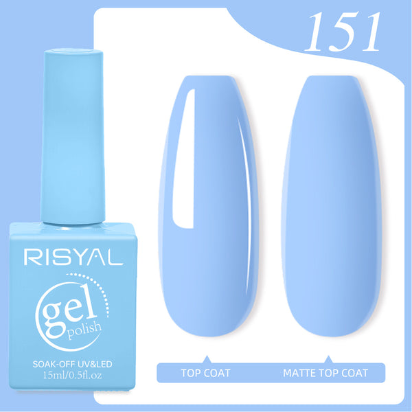 Risyal LightskyBlue Gel Nail Polish 15ML Nail Art Me
