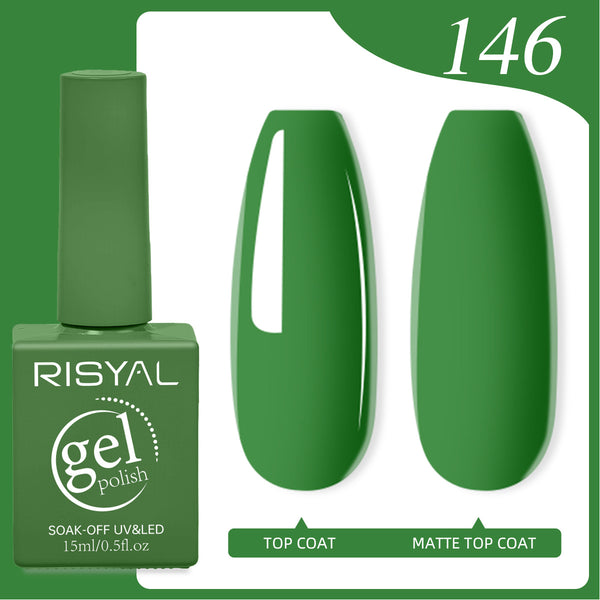 Risyal MediumSeaGreen Gel Nail Polish 15ML Nail Art Salon DIY Design at Home