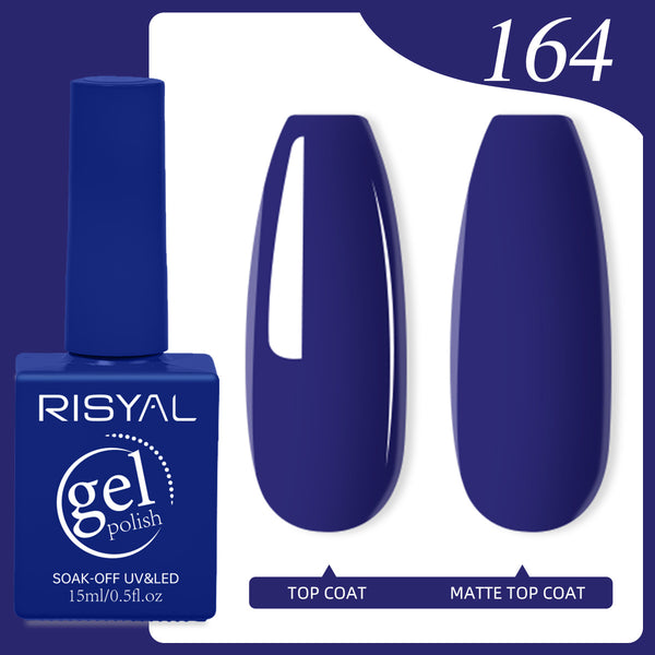 Risyal Navy Gel Nail Polish 15ML Nail Art Manicure Salon DIY Design at Home