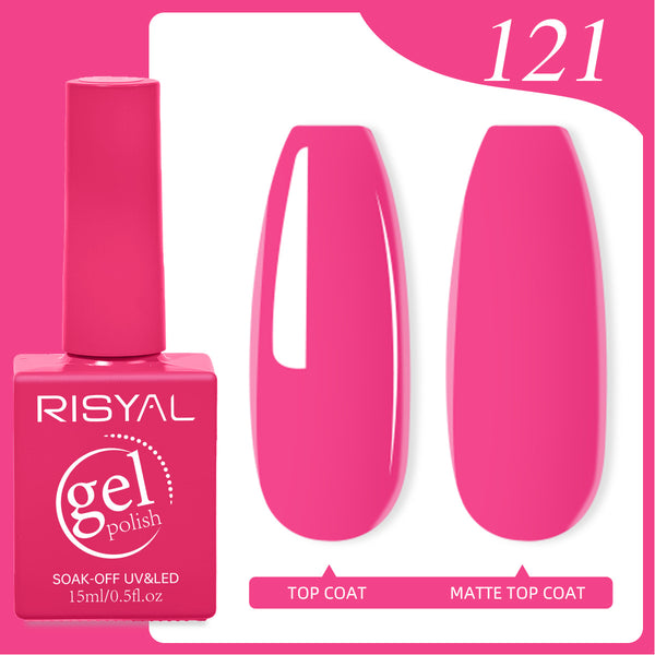 Risyal Razzle dazzle rose Gel Nail Polish 15ML Nail Salon DIY Design at Home