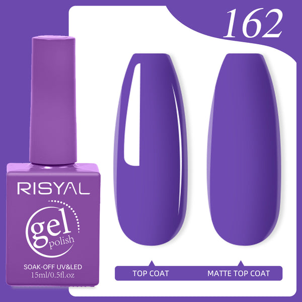 Risyal Violet Gel Nail Polish 15ML Nail Art Manicure Salon DIY Design at Home